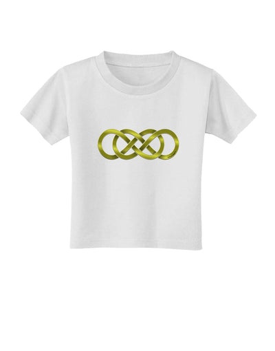 Double Infinity Gold Toddler T-Shirt-Toddler T-Shirt-TooLoud-White-2T-Davson Sales