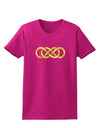 Double Infinity Gold Womens Dark T-Shirt-TooLoud-Hot-Pink-Small-Davson Sales