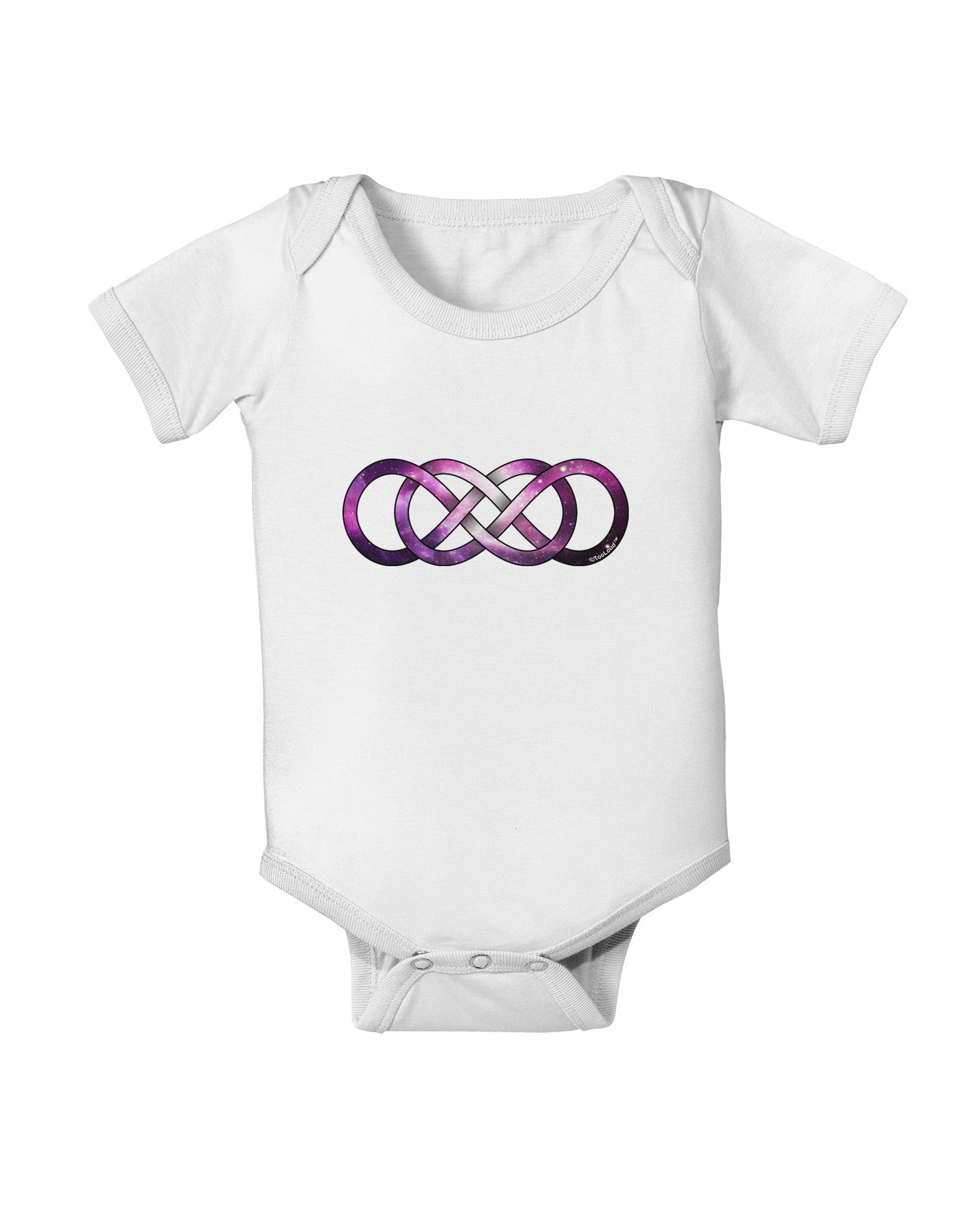 Double Ininifty Galaxy Baby Romper Bodysuit-Baby Romper-TooLoud-White-06-Months-Davson Sales
