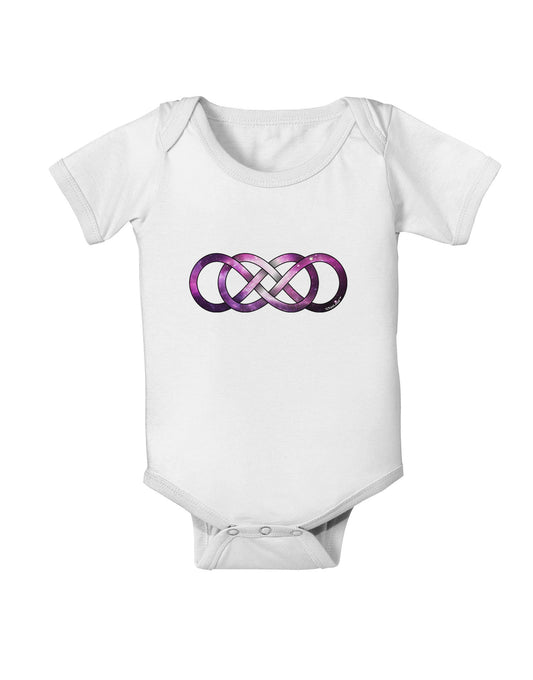 Double Ininifty Galaxy Baby Romper Bodysuit-Baby Romper-TooLoud-White-06-Months-Davson Sales