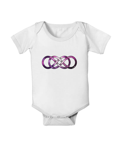 Double Ininifty Galaxy Baby Romper Bodysuit-Baby Romper-TooLoud-White-06-Months-Davson Sales