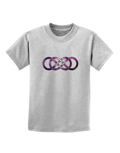 Double Ininifty Galaxy Childrens T-Shirt-Childrens T-Shirt-TooLoud-AshGray-X-Small-Davson Sales