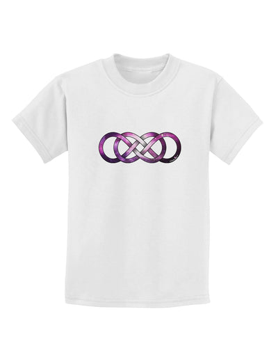 Double Ininifty Galaxy Childrens T-Shirt-Childrens T-Shirt-TooLoud-White-X-Small-Davson Sales