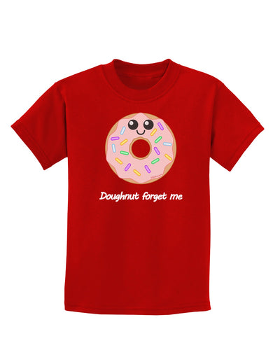 Doughnut - Doughnut Forget Me Childrens Dark T-Shirt-Childrens T-Shirt-TooLoud-Red-X-Small-Davson Sales