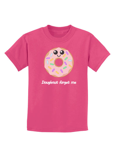 Doughnut - Doughnut Forget Me Childrens Dark T-Shirt-Childrens T-Shirt-TooLoud-Sangria-X-Small-Davson Sales