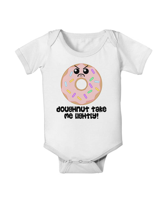 Doughnut - Doughnut Take Me Lightly Baby Romper Bodysuit by TooLoud-Baby Romper-TooLoud-White-06-Months-Davson Sales