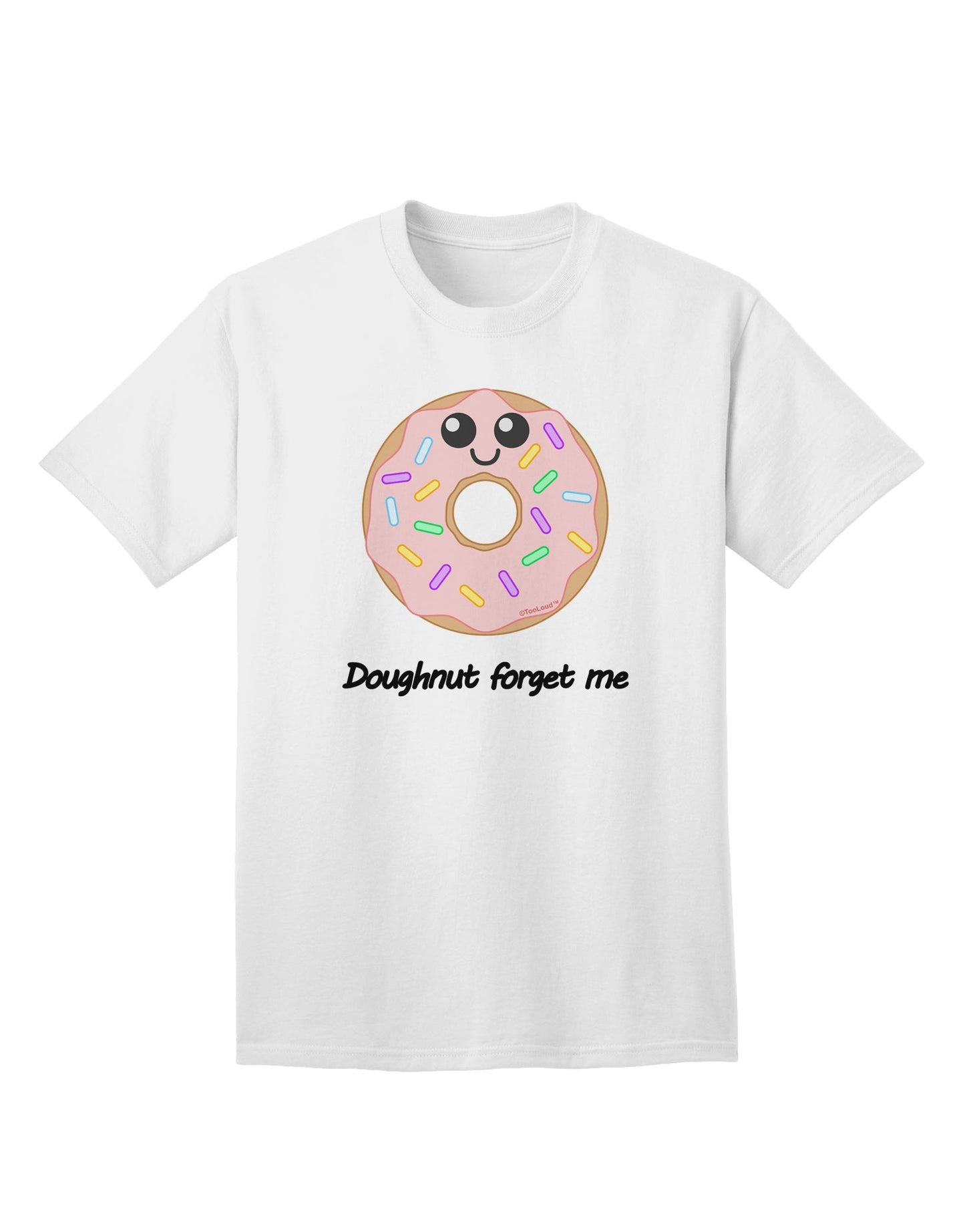 Doughnut-Themed Don't Forget Me Adult T-Shirt-Mens T-shirts-TooLoud-White-Small-Davson Sales