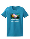 Down Like A Clownfish Womens Dark T-Shirt-TooLoud-Turquoise-X-Small-Davson Sales