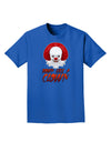 Down Like a Clown Adult Dark T-Shirt-Mens T-Shirt-TooLoud-Royal-Blue-Small-Davson Sales