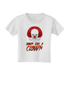 Down Like a Clown Toddler T-Shirt-Toddler T-Shirt-TooLoud-White-2T-Davson Sales