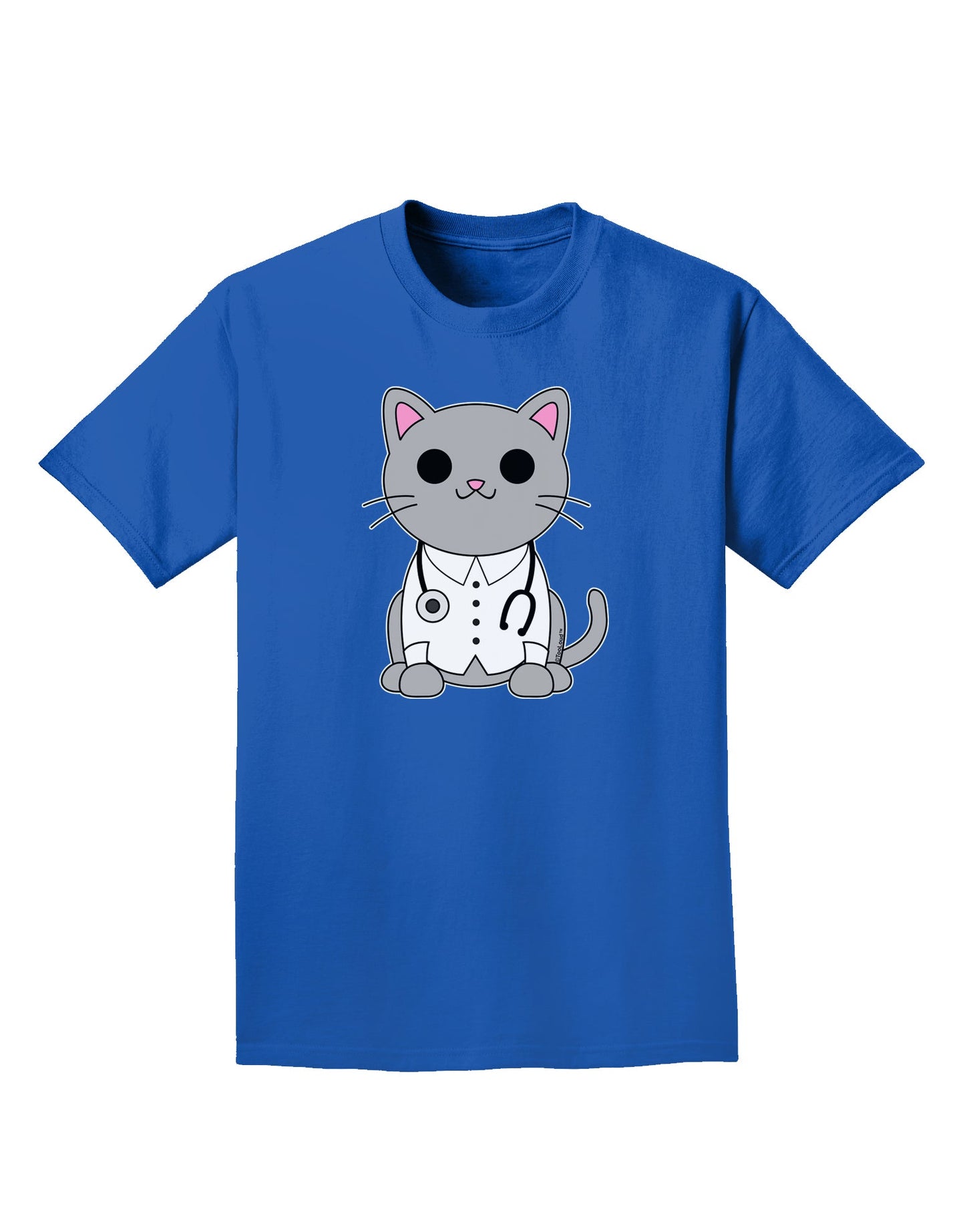 Dr Cat MD - Cute Cat Design Adult Dark T-Shirt by TooLoud-Mens T-Shirt-TooLoud-Royal-Blue-Small-Davson Sales