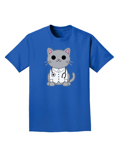 Dr Cat MD - Cute Cat Design Adult Dark T-Shirt by TooLoud-Mens T-Shirt-TooLoud-Royal-Blue-Small-Davson Sales