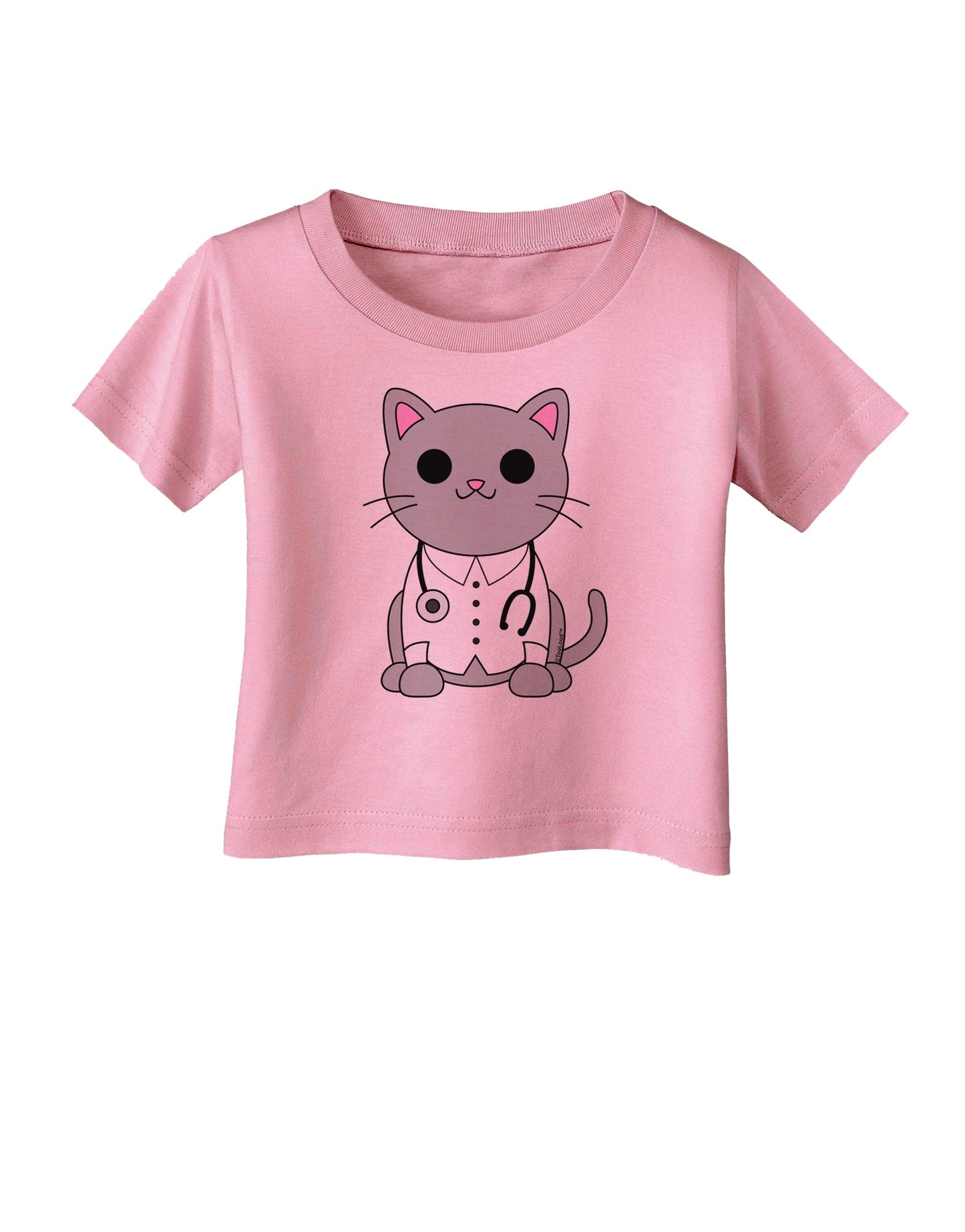 Dr Cat MD - Cute Cat Design Infant T-Shirt by TooLoud-Infant T-Shirt-TooLoud-Candy-Pink-06-Months-Davson Sales