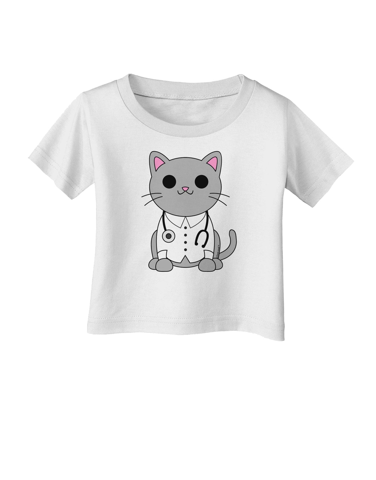 Dr Cat MD - Cute Cat Design Infant T-Shirt by TooLoud-Infant T-Shirt-TooLoud-White-06-Months-Davson Sales