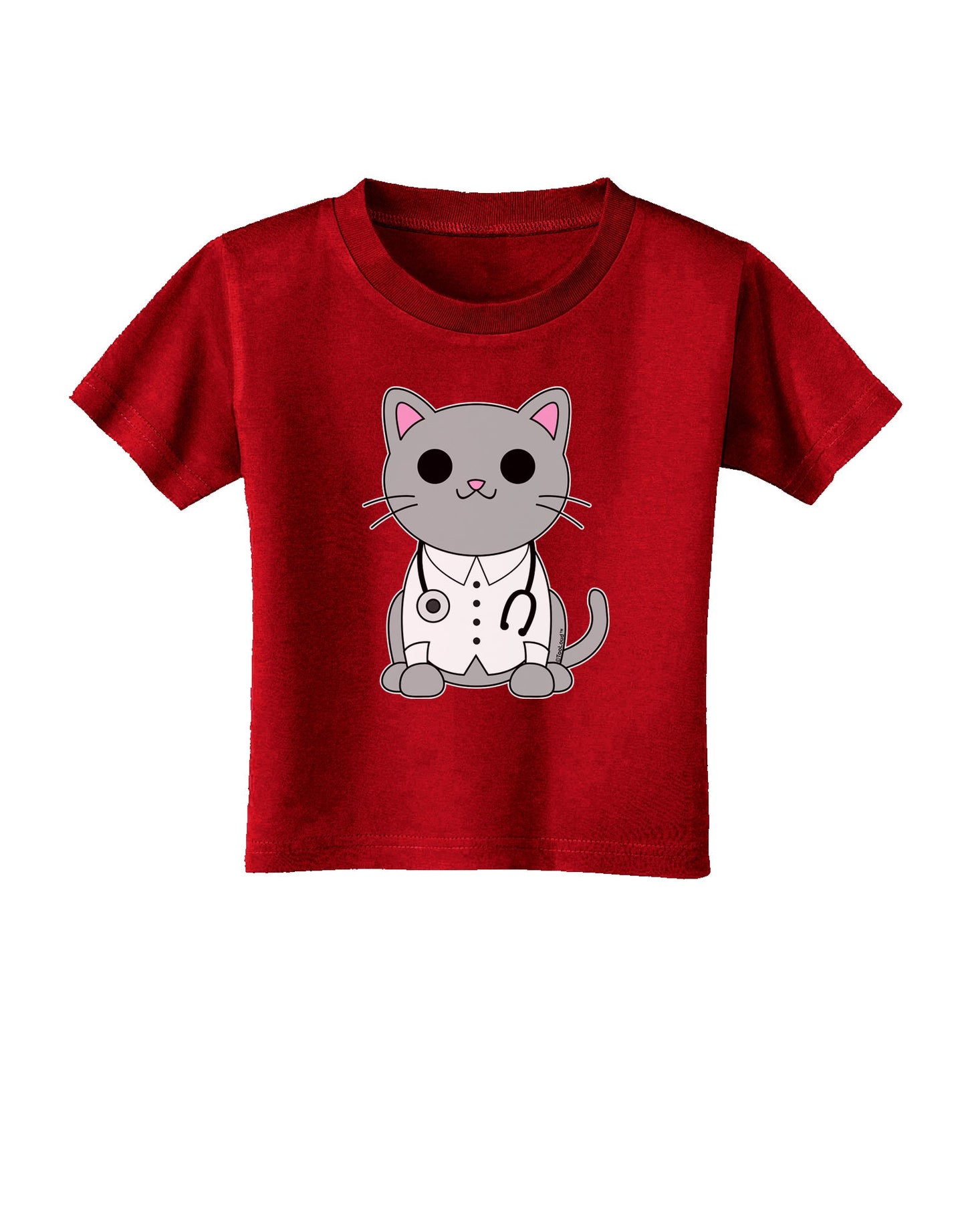 Dr Cat MD - Cute Cat Design Toddler T-Shirt Dark by TooLoud-Toddler T-Shirt-TooLoud-Clover-Green-2T-Davson Sales