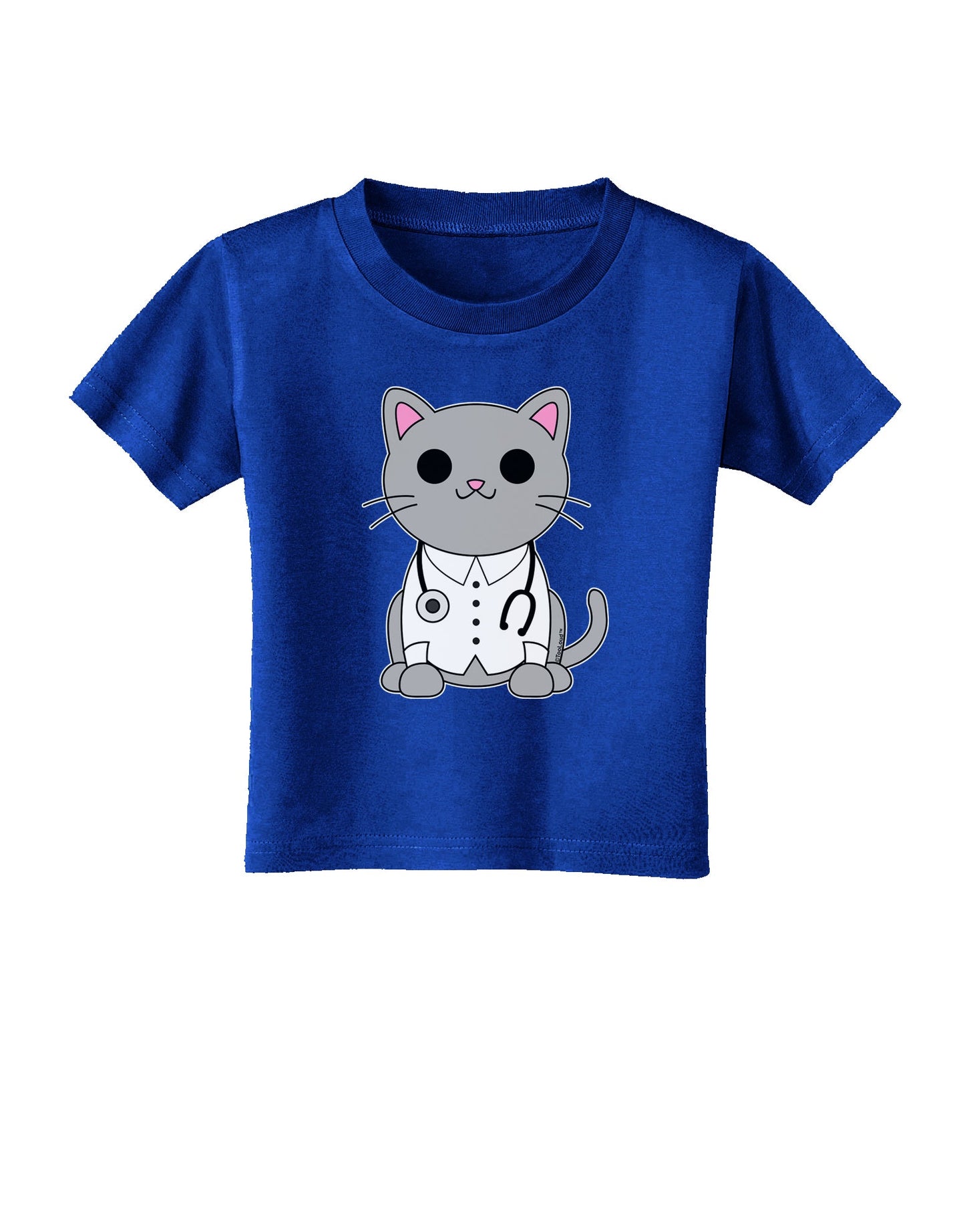 Dr Cat MD - Cute Cat Design Toddler T-Shirt Dark by TooLoud-Toddler T-Shirt-TooLoud-Red-2T-Davson Sales
