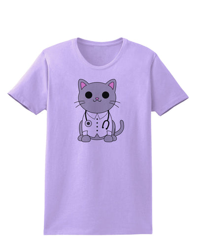 Dr Cat MD - Cute Cat Design Womens T-Shirt by TooLoud-Womens T-Shirt-TooLoud-Lavender-X-Small-Davson Sales