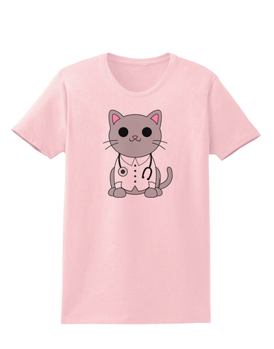 Dr Cat MD - Cute Cat Design Womens T-Shirt by TooLoud-Womens T-Shirt-TooLoud-PalePink-X-Small-Davson Sales