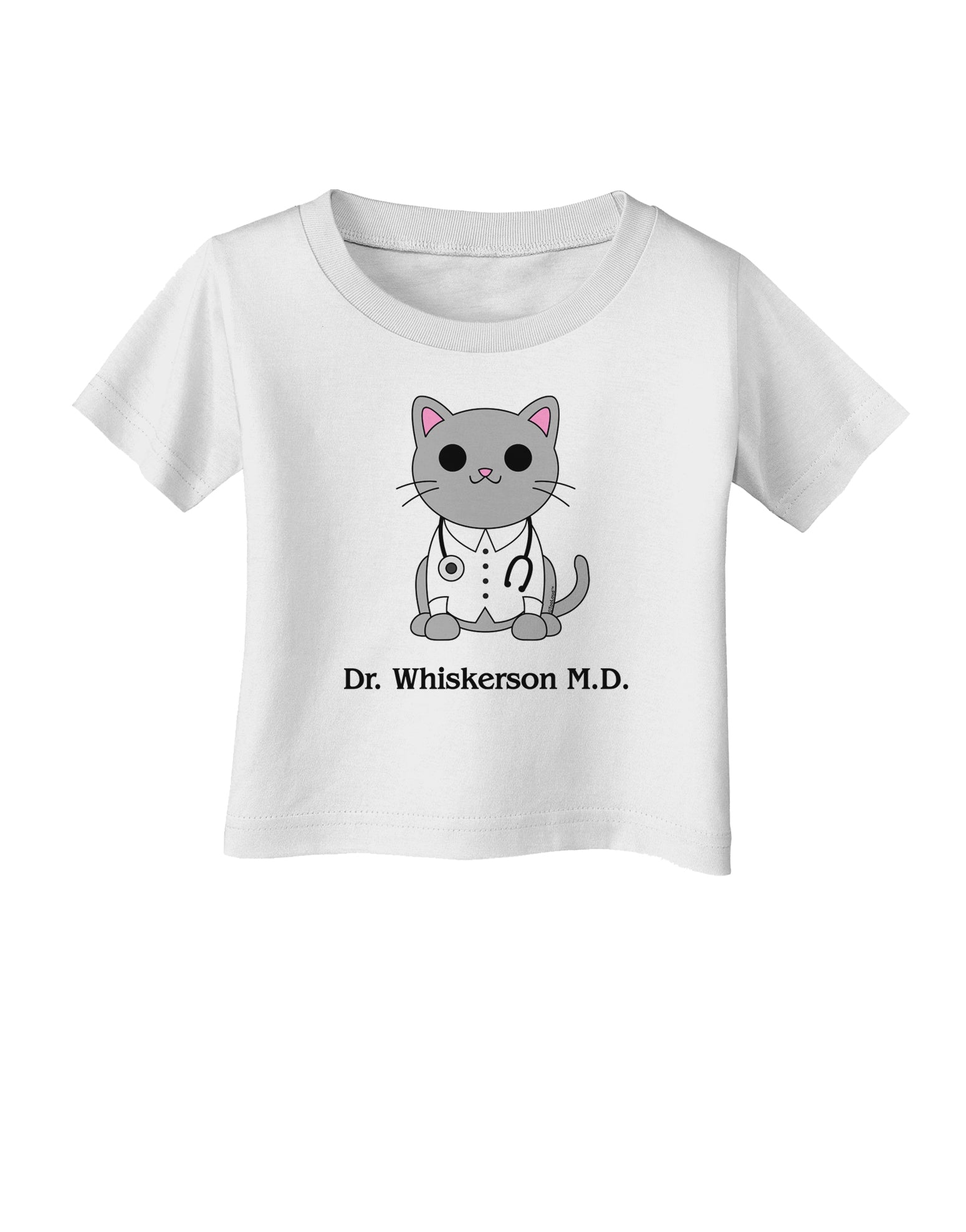 Dr Whiskerson MD - Cute Cat Design Infant T-Shirt by TooLoud-Infant T-Shirt-TooLoud-White-06-Months-Davson Sales