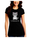 Dr Whiskerson MD - Cute Cat Design Juniors Crew Dark T-Shirt by TooLoud-T-Shirts Juniors Tops-TooLoud-Black-Juniors Fitted Small-Davson Sales