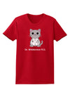 Dr Whiskerson MD - Cute Cat Design Womens Dark T-Shirt by TooLoud-Womens T-Shirt-TooLoud-Red-X-Small-Davson Sales