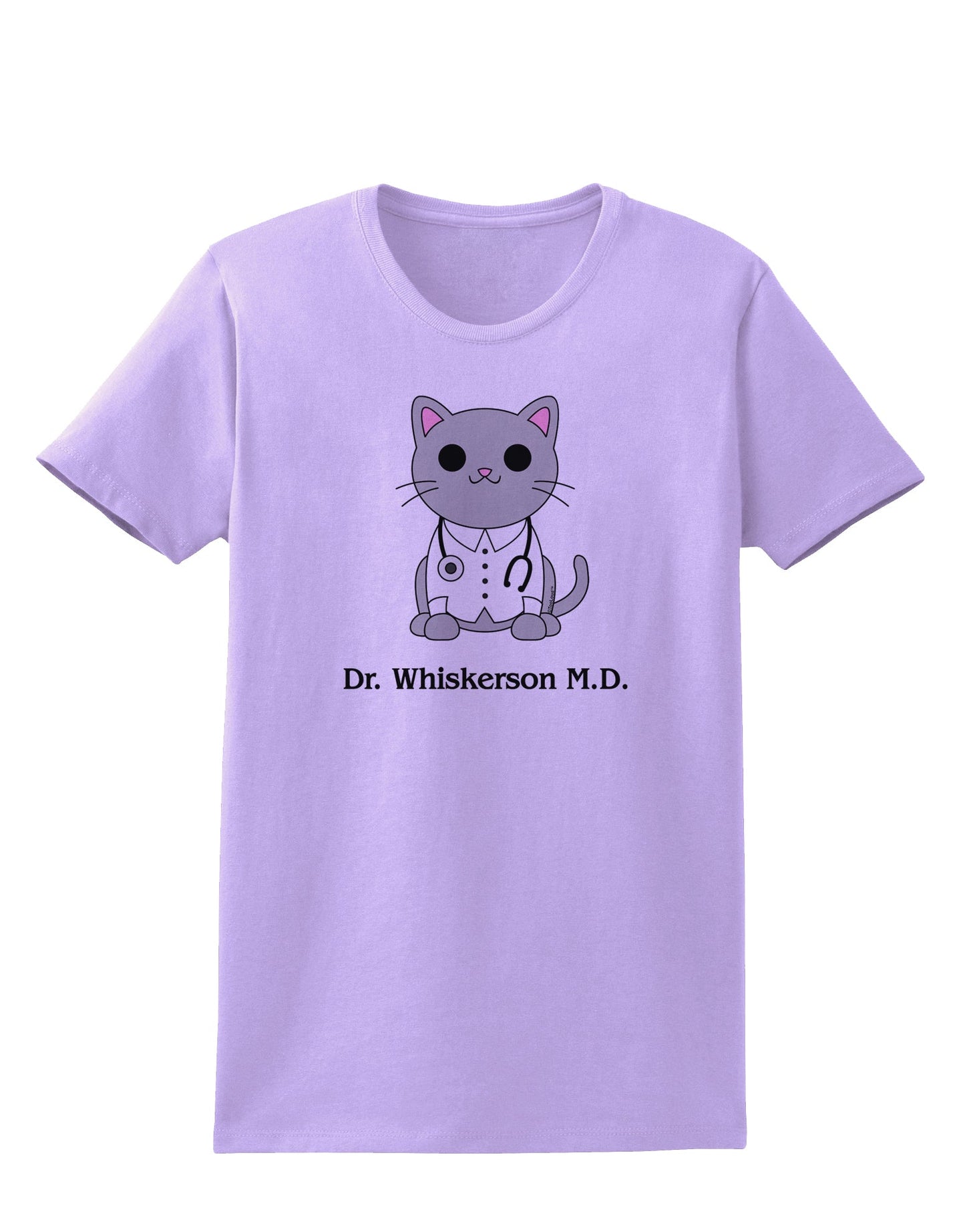 Dr Whiskerson MD - Cute Cat Design Womens T-Shirt by TooLoud-Womens T-Shirt-TooLoud-Lavender-X-Small-Davson Sales