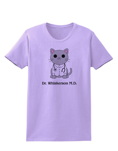 Dr Whiskerson MD - Cute Cat Design Womens T-Shirt by TooLoud-Womens T-Shirt-TooLoud-Lavender-X-Small-Davson Sales