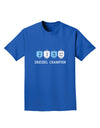 Dreidel Champion Hanukkah Adult Dark T-Shirt-Mens T-Shirt-TooLoud-Royal-Blue-Small-Davson Sales