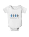 Dreidel Champion Hanukkah Baby Romper Bodysuit-Baby Romper-TooLoud-White-06-Months-Davson Sales