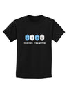 Dreidel Champion Hanukkah Childrens Dark T-Shirt-Childrens T-Shirt-TooLoud-Black-X-Small-Davson Sales