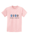 Dreidel Champion Hanukkah Childrens T-Shirt-Childrens T-Shirt-TooLoud-PalePink-X-Small-Davson Sales