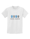 Dreidel Champion Hanukkah Childrens T-Shirt-Childrens T-Shirt-TooLoud-White-X-Small-Davson Sales