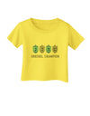 Dreidel Champion Hanukkah Infant T-Shirt-Infant T-Shirt-TooLoud-Yellow-06-Months-Davson Sales