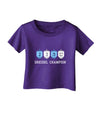 Dreidel Champion Hanukkah Infant T-Shirt Dark-Infant T-Shirt-TooLoud-Purple-06-Months-Davson Sales