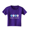 Dreidel Champion Hanukkah Toddler T-Shirt Dark-Toddler T-Shirt-TooLoud-Purple-2T-Davson Sales