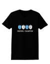 Dreidel Champion Hanukkah Womens Dark T-Shirt-TooLoud-Black-X-Small-Davson Sales