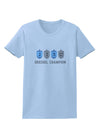 Dreidel Champion Hanukkah Womens T-Shirt-Womens T-Shirt-TooLoud-Light-Blue-X-Small-Davson Sales