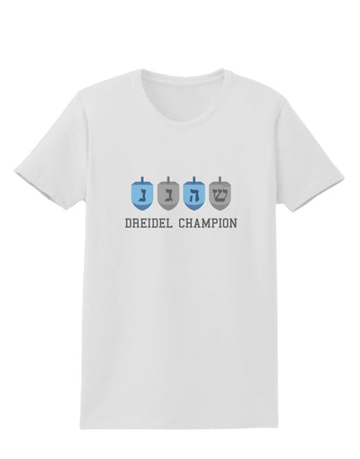 Dreidel Champion Hanukkah Womens T-Shirt-Womens T-Shirt-TooLoud-White-X-Small-Davson Sales