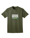 Drink Mode On Adult Dark T-Shirt by TooLoud-Mens T-Shirt-TooLoud-Military-Green-Small-Davson Sales