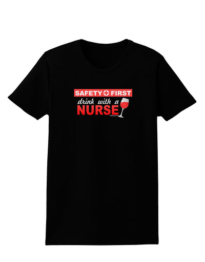 Drink With A Nurse Womens Dark T-Shirt-TooLoud-Black-X-Small-Davson Sales