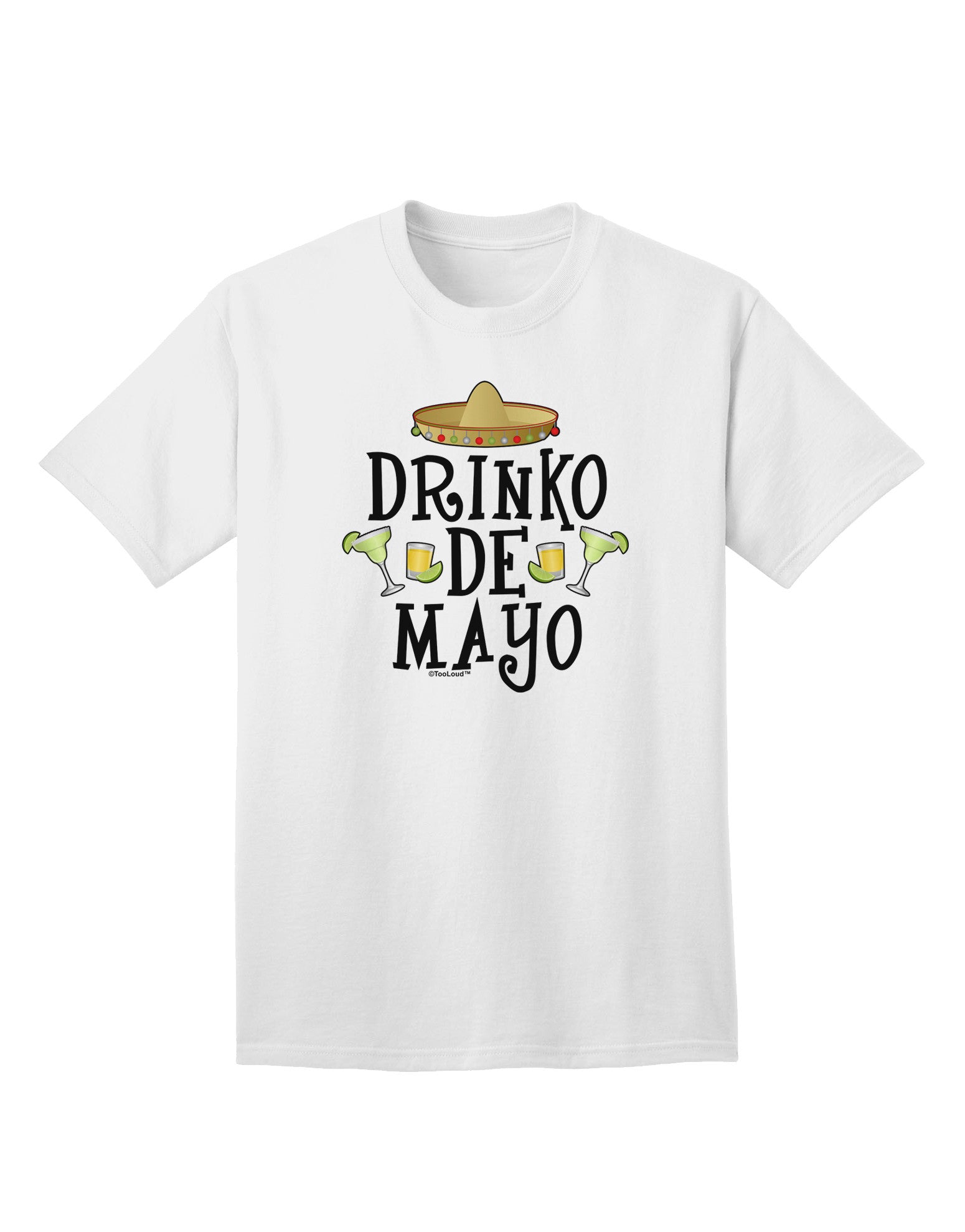 Drinko De Mayo - Premium Adult T-Shirt for Festive Celebrations-Mens T-shirts-TooLoud-White-Small-Davson Sales