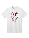 Dripping Bass Symbol Adult T-Shirt-unisex t-shirt-TooLoud-White-Small-Davson Sales