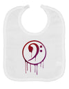 Dripping Bass Symbol Baby Bib