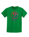 Dripping Bass Symbol Childrens Dark T-Shirt-Childrens T-Shirt-TooLoud-Kelly-Green-X-Small-Davson Sales