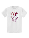 Dripping Bass Symbol Childrens T-Shirt-Childrens T-Shirt-TooLoud-White-X-Small-Davson Sales