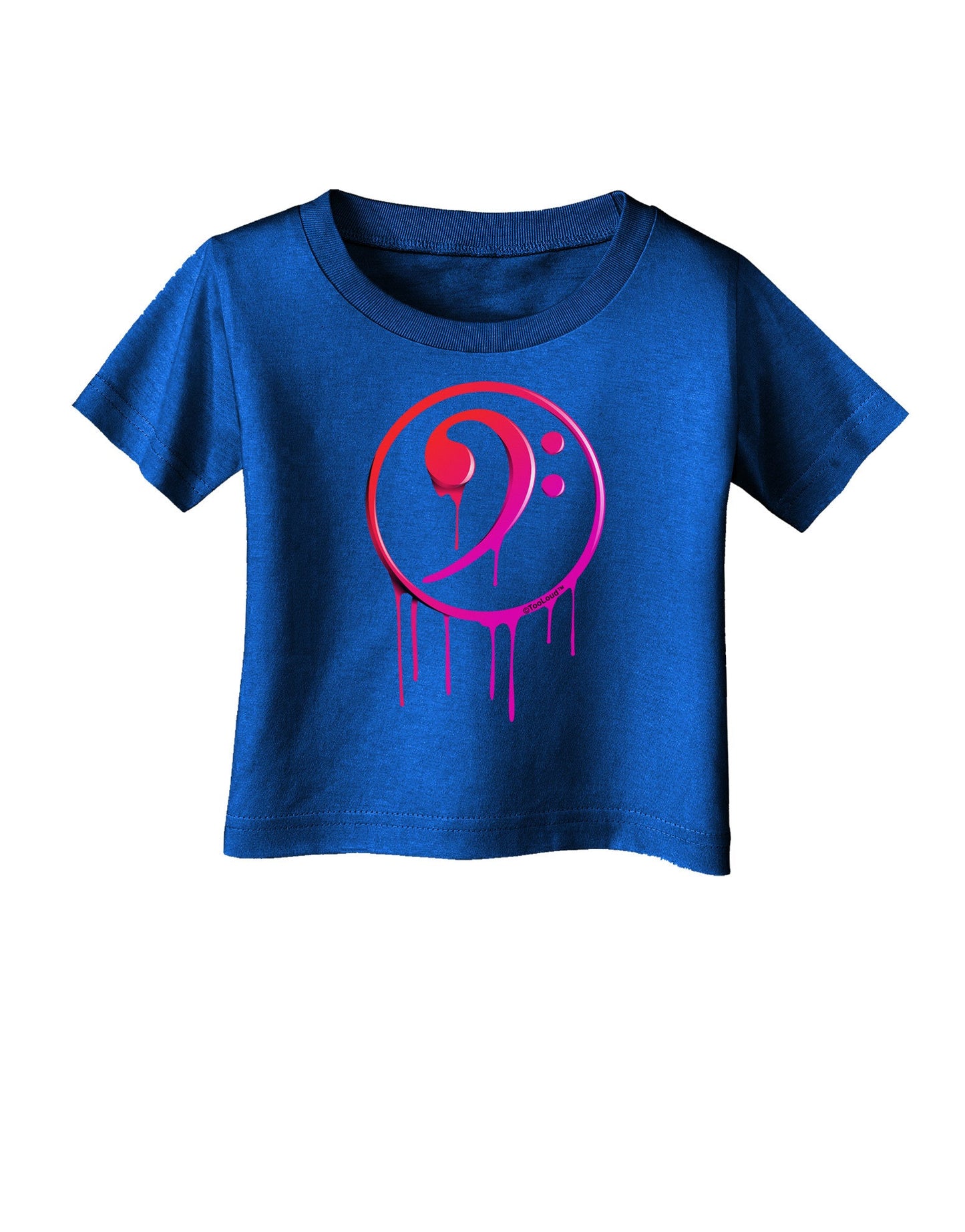 Dripping Bass Symbol Infant T-Shirt Dark-Infant T-Shirt-TooLoud-Royal-Blue-06-Months-Davson Sales
