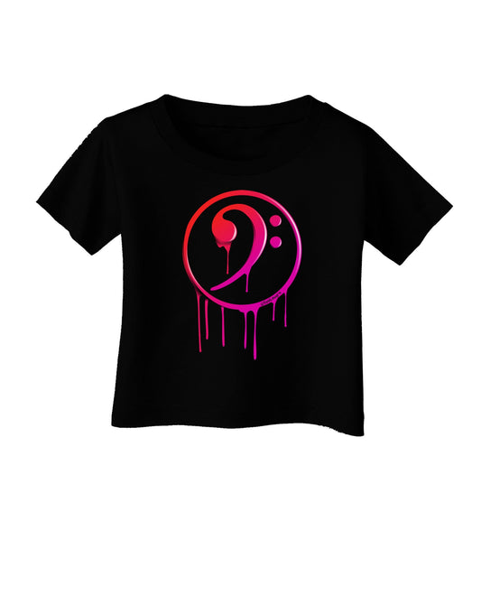 Dripping Bass Symbol Infant T-Shirt Dark-Infant T-Shirt-TooLoud-Black-06-Months-Davson Sales