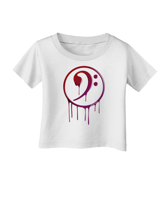 Dripping Bass Symbol Infant T-Shirt-Infant T-Shirt-TooLoud-White-06-Months-Davson Sales