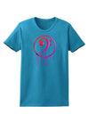 Dripping Bass Symbol Womens Dark T-Shirt-Womens T-Shirt-TooLoud-Turquoise-X-Small-Davson Sales