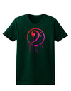 Dripping Bass Symbol Womens Dark T-Shirt-Womens T-Shirt-TooLoud-Forest-Green-Small-Davson Sales